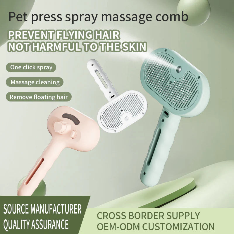 Pet Press comb in use on dog fur