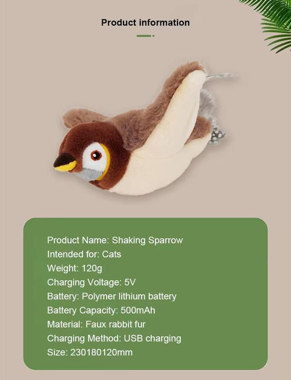 Pickerry™ Flappy Bird Interactive Cat Toy