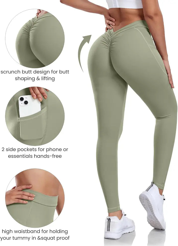 Pickerry™ V-Back Butt Lift Leggings with Pockets