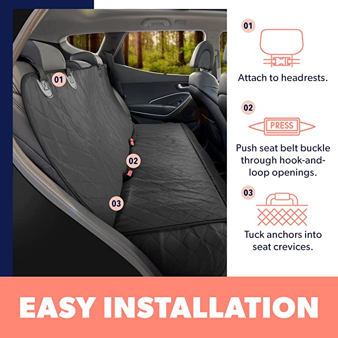 Hard Bottom Dog Car Seat Cover hard bottom detail