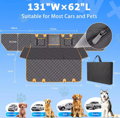Hard Bottom Dog Car Seat Cover lifestyle